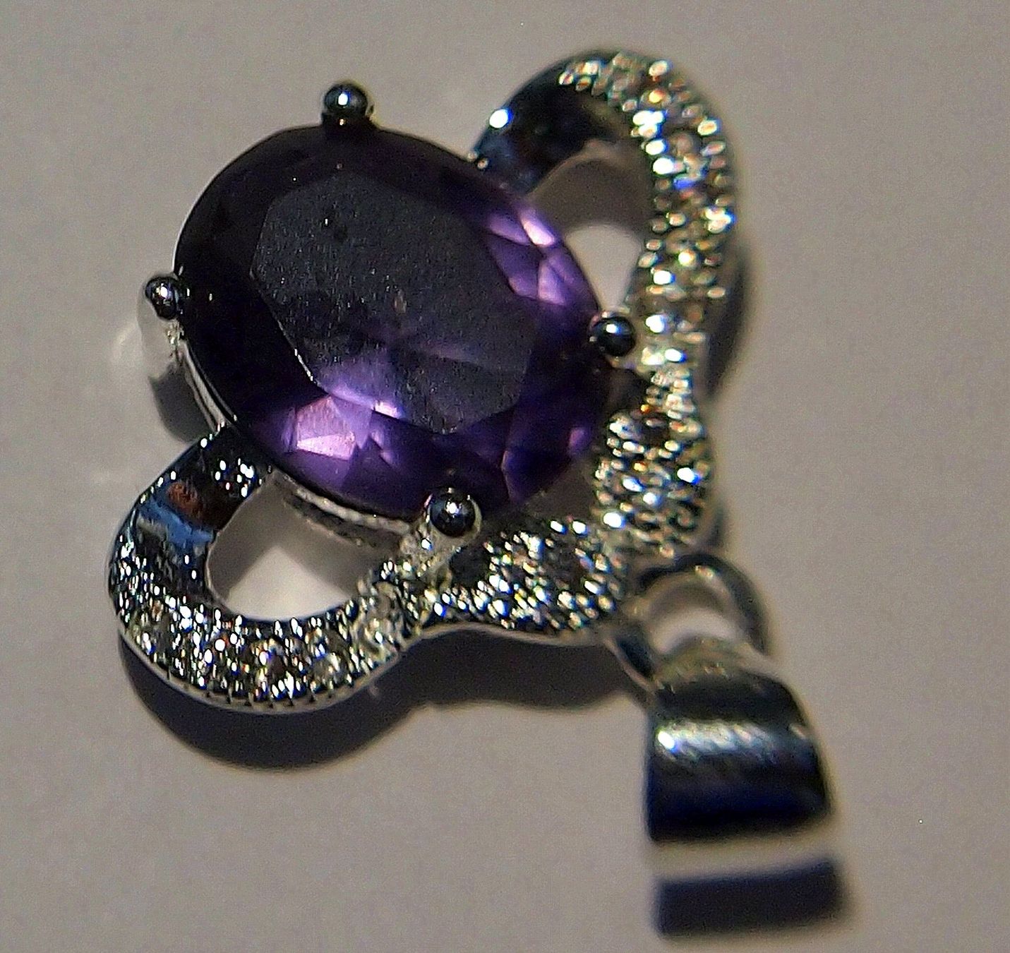 Pietre preziose: 18,55 CTS AMETHYST CRYSTAL ANHÄNGER – Nuovo e nell'imballaggio originale da Reinach BL venduto da Marblue 5