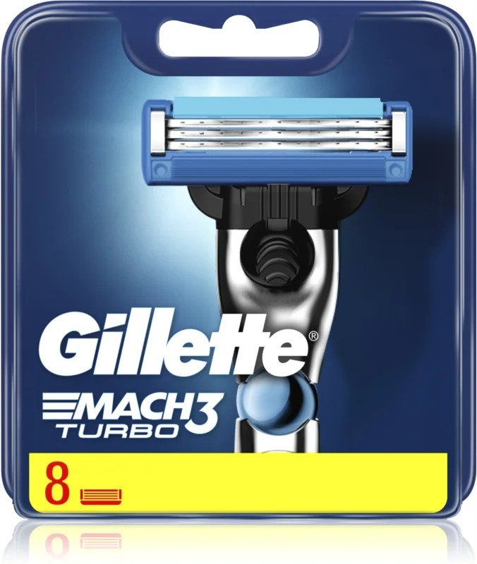 Gillette Gesichtspflege: 8 Gillette Mach3 Turbo – Neu und originalverpackt aus Ersigen von easyhandel