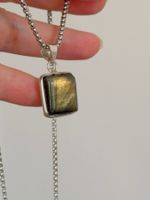 Fashionable labradorite necklace