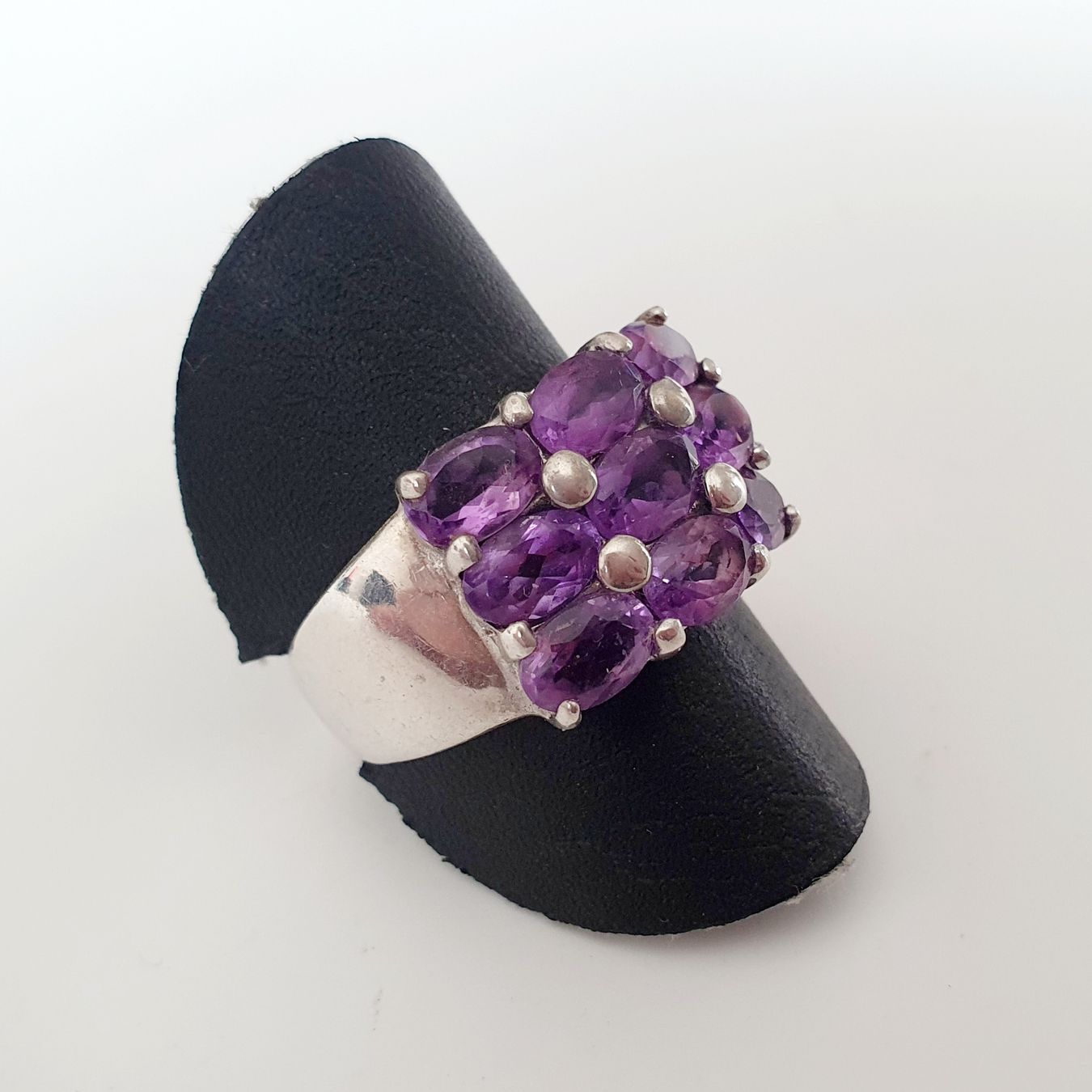 Anelli: Ring mit Amethysten in Silber 925, Gr 19,3 mm – Usato da Kreuzlingen venduto da Wunderkiste123 5
