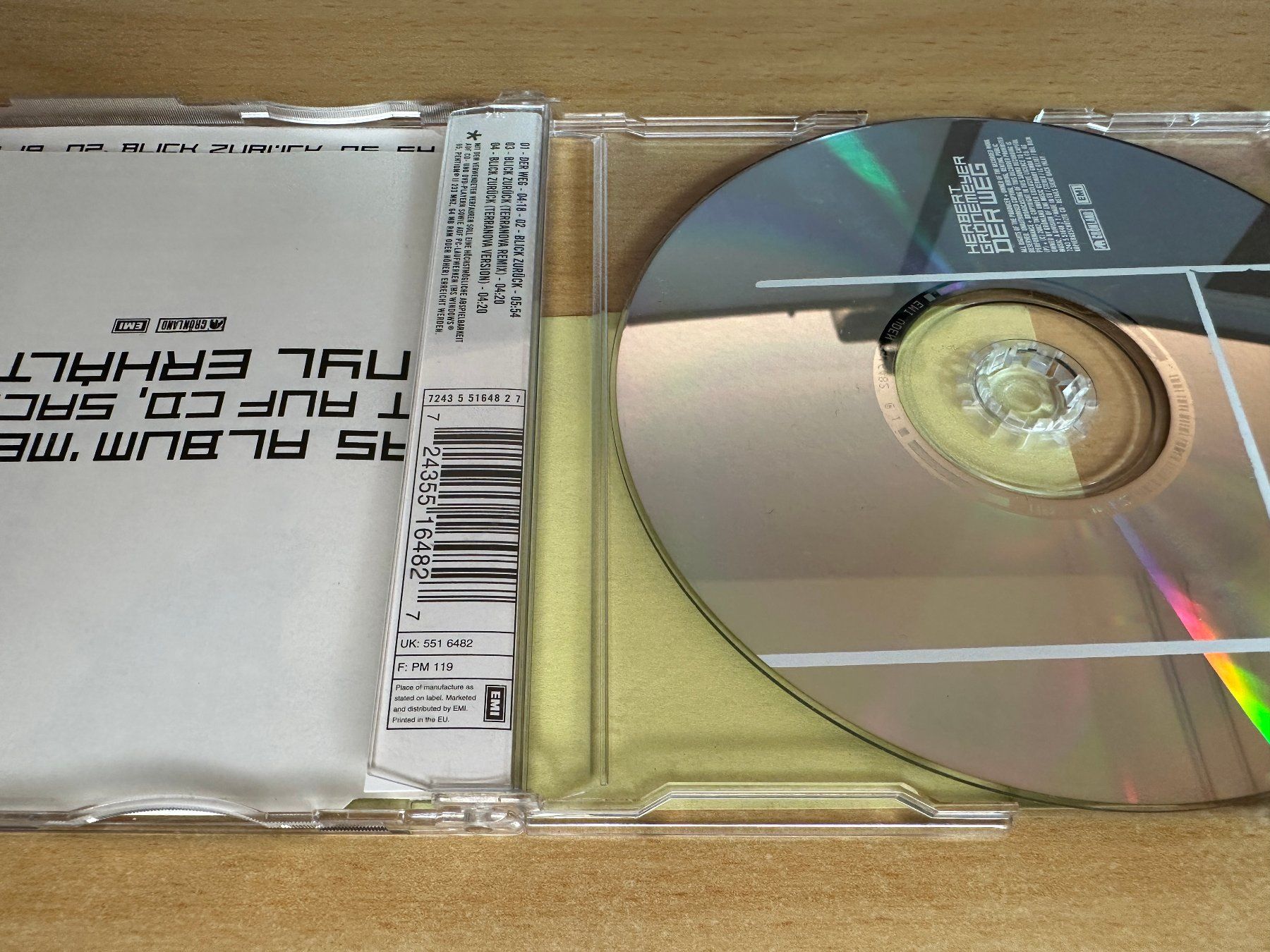 CDs: Herbert Grönemeyer – Der Weg - Single CD – Gebraucht aus Rikon im Tösstal von Alpenmutz 1