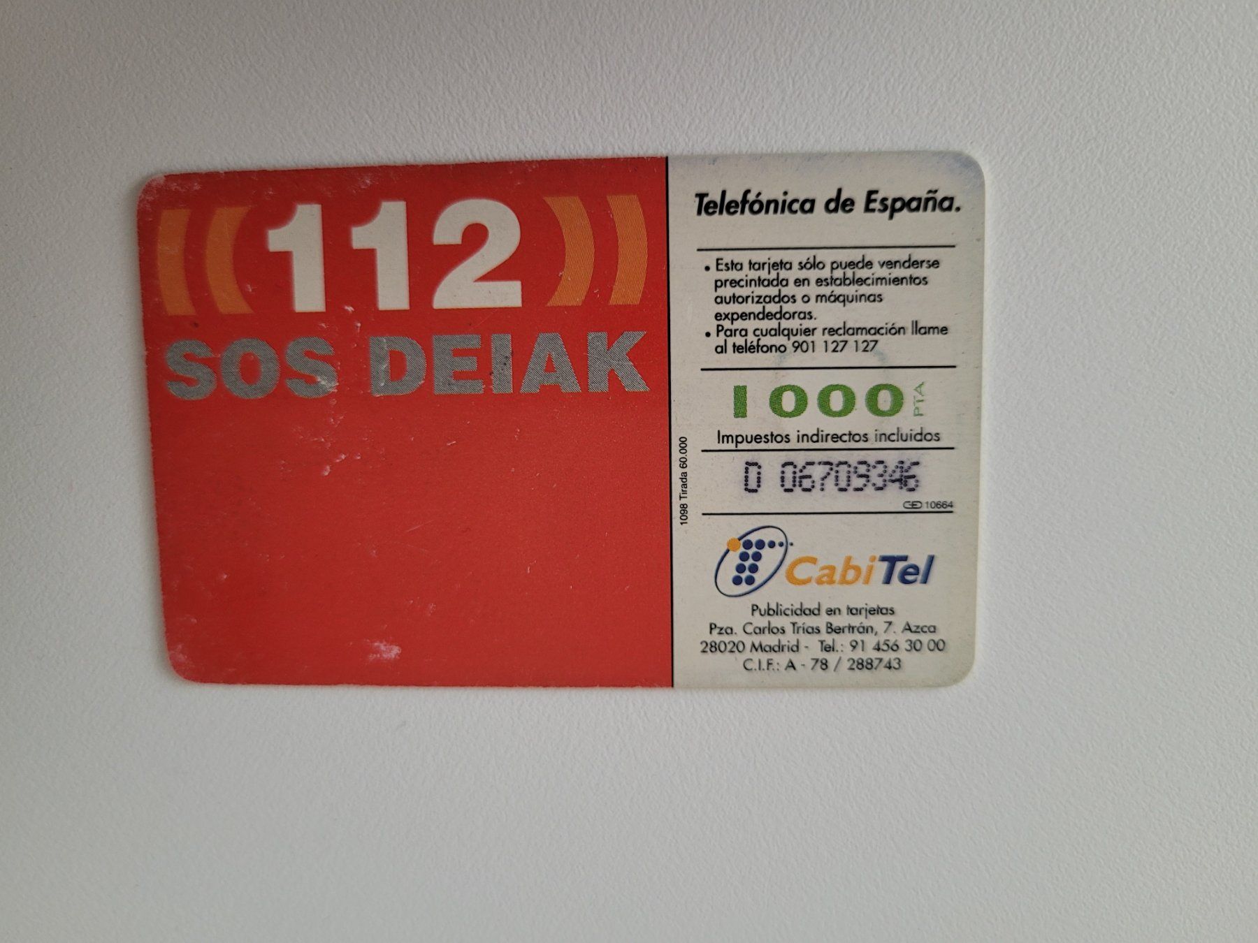 Telefon- & Taxkarten: Telefonkarte Spanien – Gebraucht aus Inwil von Flower2325 1