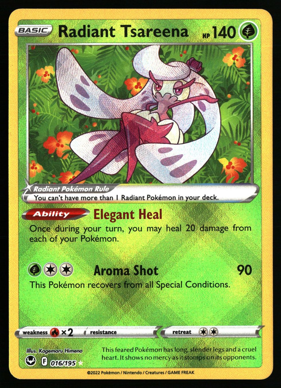 Pokémon Carte collezionabili: Radiant Tsareena #16 Pokemon Silver Tempest – Usato da Feuerthalen venduto da Plazatoys