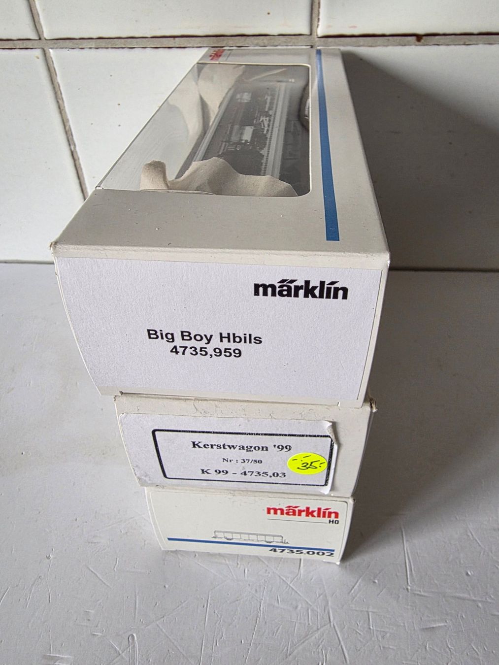 Märklin Modellini di ferrovie: 3 Stück verschiedene Schiebewandwagen, Sondermodelle – Nuovo e nell'imballaggio originale da Seuzach venduto da Loeckeli01 4
