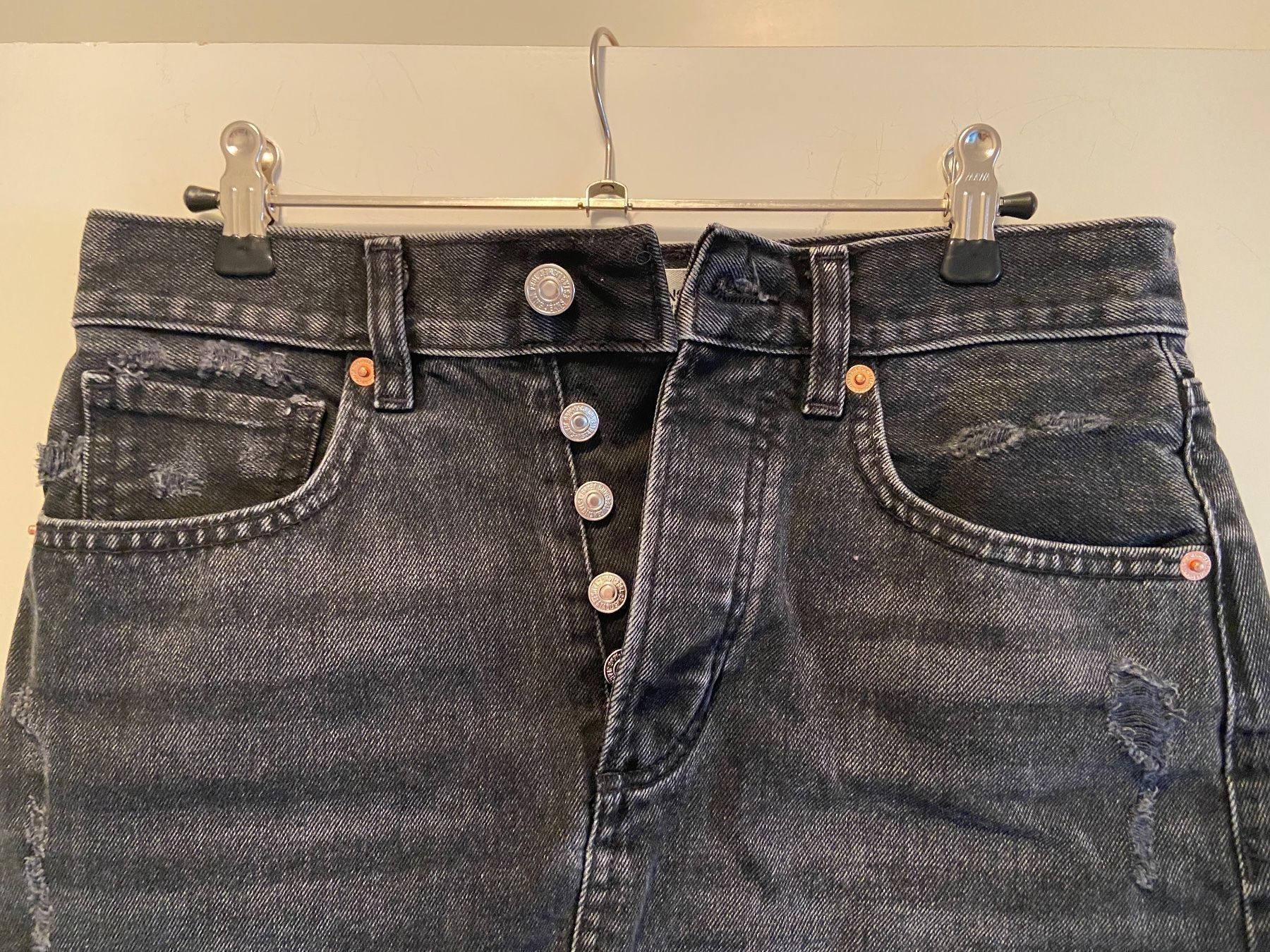Mango Gonne: Jupe Mango en jeans noir - taille S – Nuovo e nell'imballaggio originale da Genève venduto da Lucie.hwrth 1