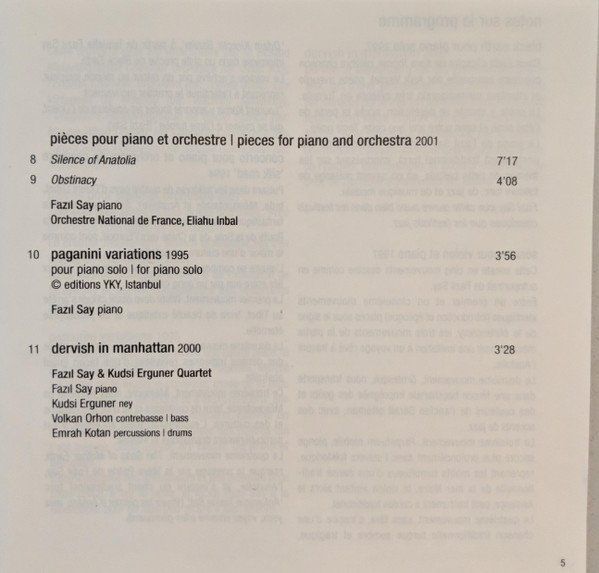 CDs: Fazil Say - Black Earth – Gebraucht aus Unterbäch von eqlut 4