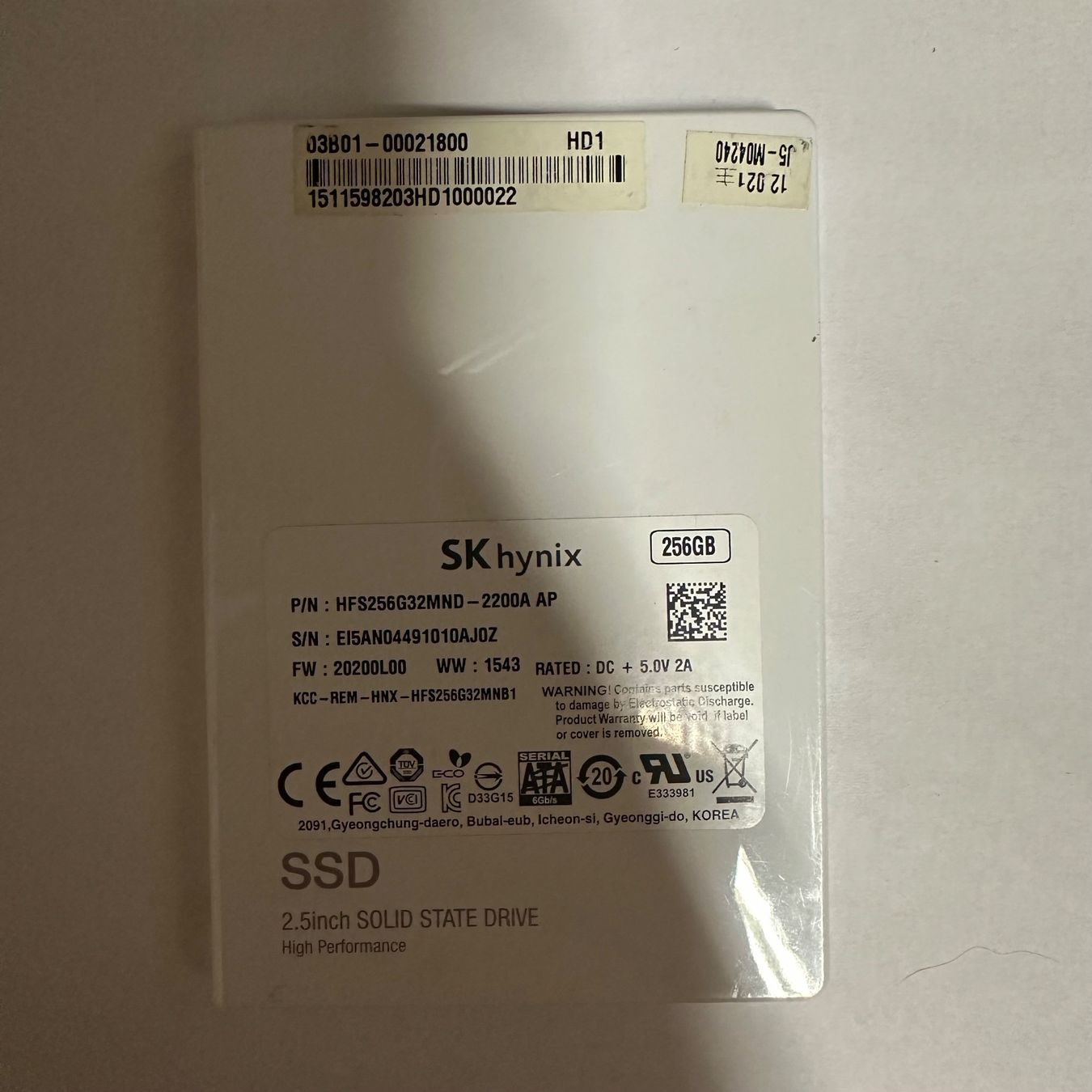 Harddisks: SK Hynix 256GB SSD – Gebraucht aus St. Gallen von RadiumSKX