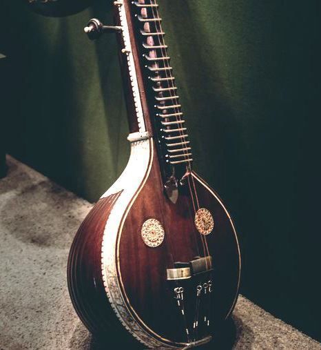 Strumenti ad arco e pizzico: Indische akustische elektrische Veena – Nuovo e nell'imballaggio originale da Valbonne venduto da laiton.france 1