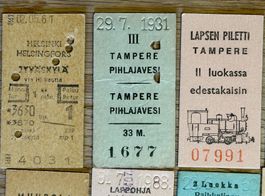 17 Billette Finnland, Tickets, Bahn, Eisenbahn ab 1931