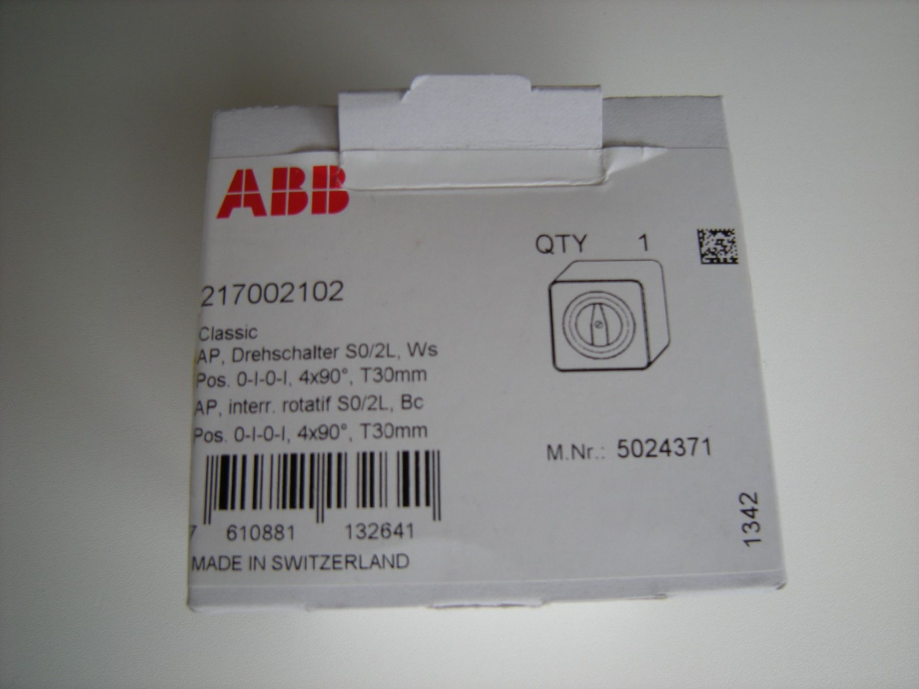 ABB Interruttori: AP-DREHSCHALTER SCH0/2P ABB CLASSIC – Nuovo (secondo la descrizione) da Basel venduto da Ceebee62 4