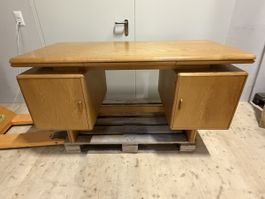 Schreibtisch Holz mit zwei Schrankelementen gebraucht