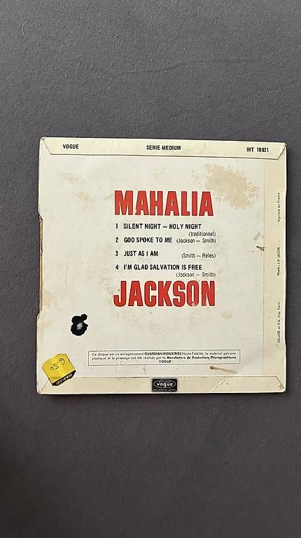 Dischi in vinile: 7" single mahalia jackson: silent night holy night +3 – Usato da Basel venduto da mentaltrap 1