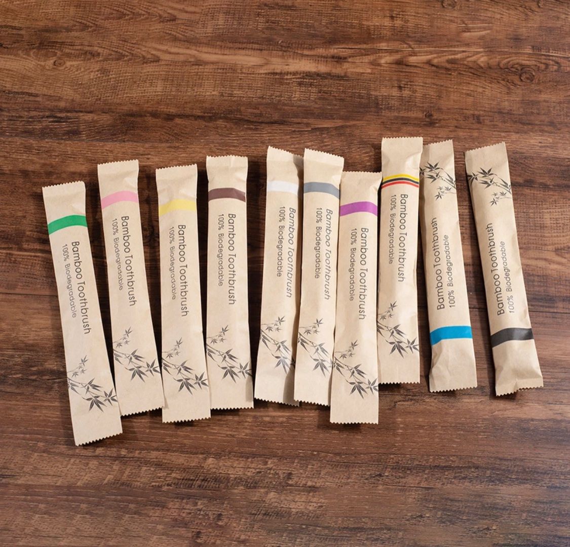 Zahnpflege: Bambuszahnbürsten 10 Stk. Set einzeln verpackt 🌱☀️ – Neu und originalverpackt aus Lachen SZ von Lifestyle_Products 1