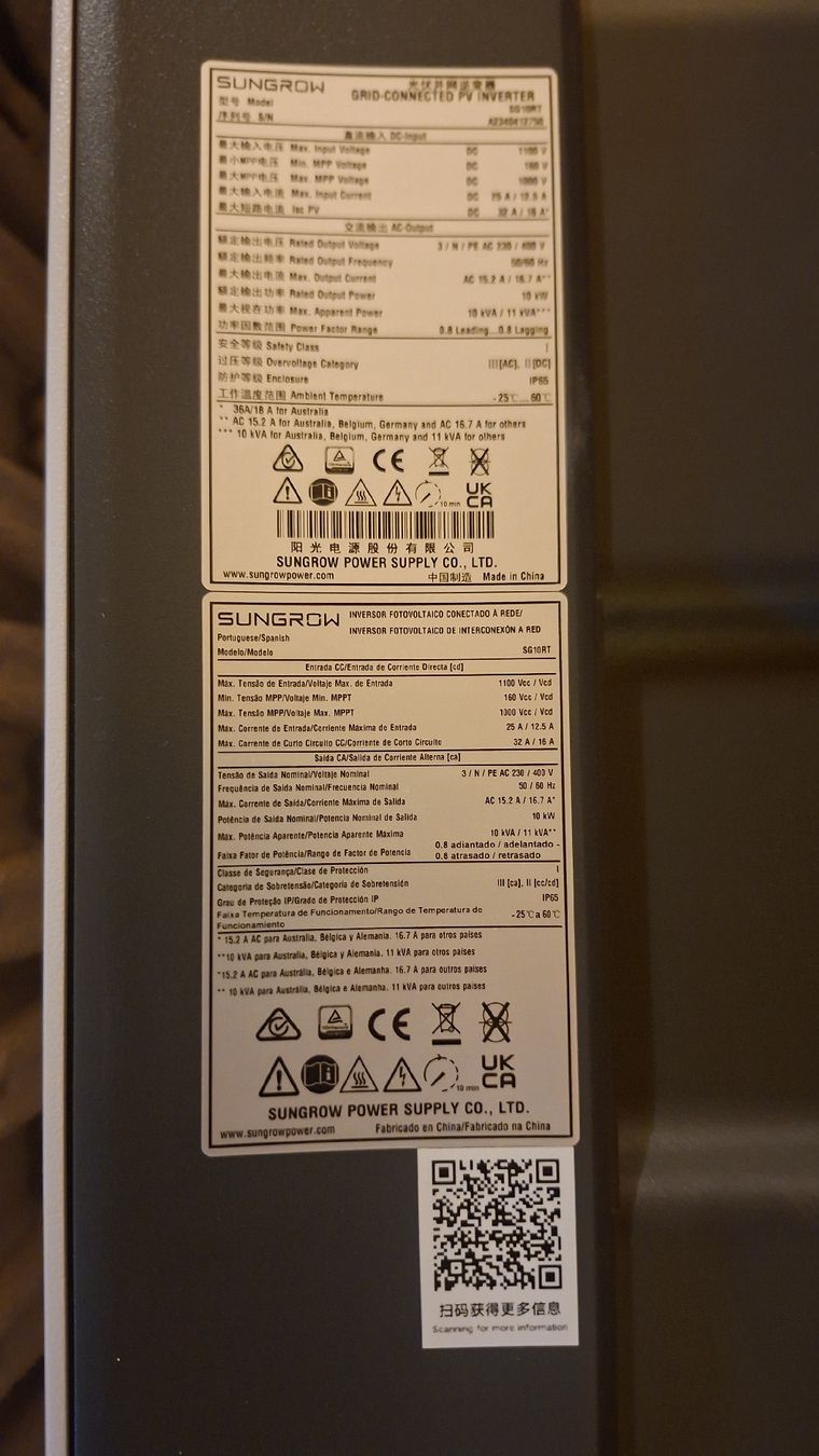 Onduleurs: Sungrow SG 10 RT Wechselrichter   – D'occasion à burgdorf par hapehe 1