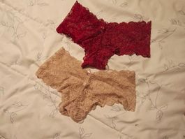 2 Schöne Panty Höschen gr L NEU