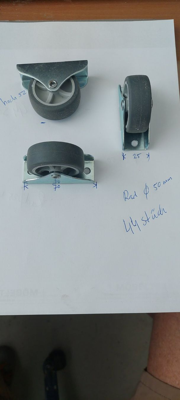 Altro per stoccaggio & trasporto: Möbelräder 50 mm Rad – Nuovo (secondo la descrizione) da Watt venduto da han_5r7p