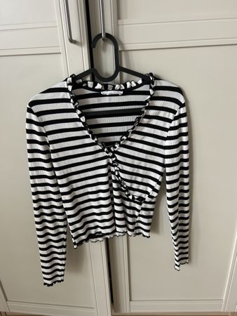 MNG Shirt, Grösse S, schwarz-weiss gestreift, Top Zustand