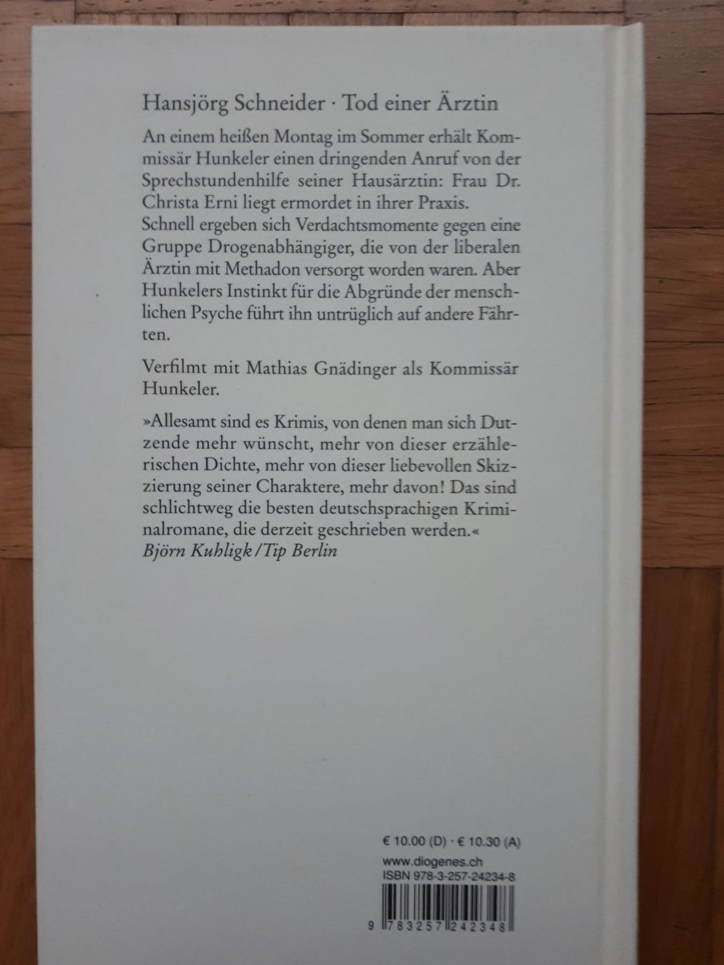 Libri: Hansjörg Schneider  Tod einer Ärztin – Usato da Basel venduto da Alacant 1