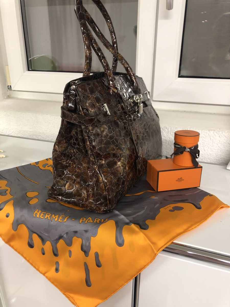Borse: Echt Lederhandtasche Kroko Muster, Model Birkin Top! – Nuovo (secondo la descrizione) da Dielsdorf venduto da ncgarasi 1