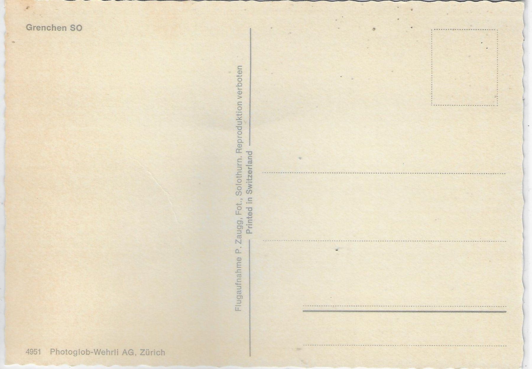 Cartoline postali: Flugaufnahme Grenchen SO – Usato da Ettingen venduto da Kartenplanet 1