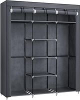 Kleiderschrank Stoff mit Reißverschluss 9 Fächer Faltschrank