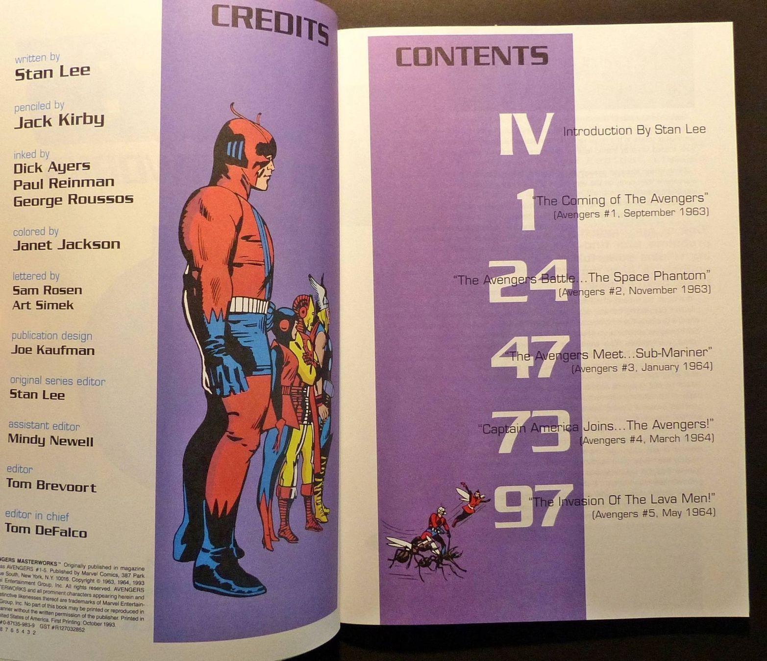 Fumetti: AVENGERS VOLUME #1 INCLUDE #1 TO #5 MARVEL MASTERWORKS 1993 – Nuovo (secondo la descrizione) da Lugano venduto da YouWantUS 2