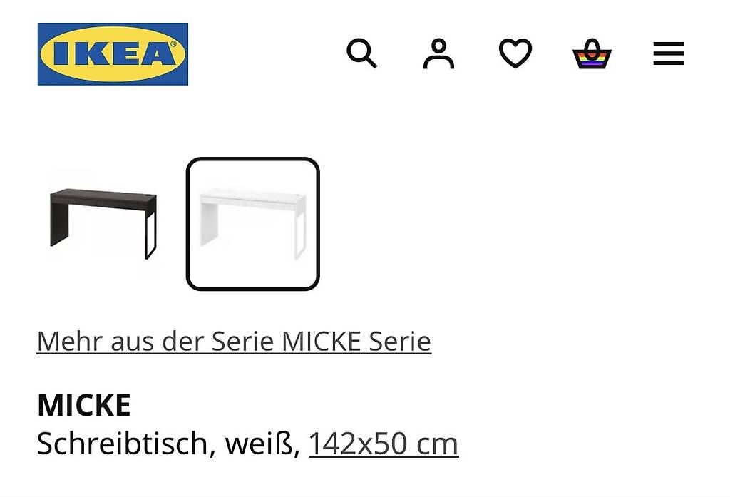 Schreibtische: Schreibtisch Ikea "Micke" – Gebraucht aus Igis von may_m9w8 1