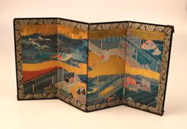 Japanischer Miniatur-Paravent (Byōbu)