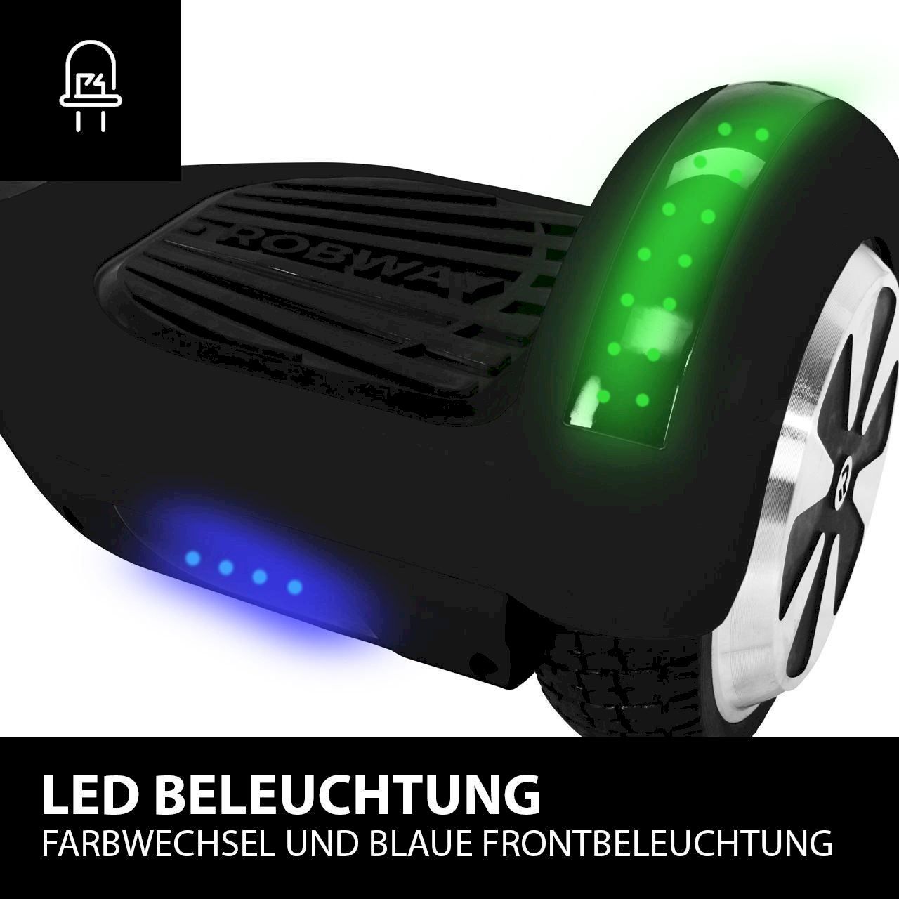 Hoverboard: ROBWAY Hoverboard W1, MATT EDITION – Nuovo e nell'imballaggio originale da Bottighofen venduto da zaap 2