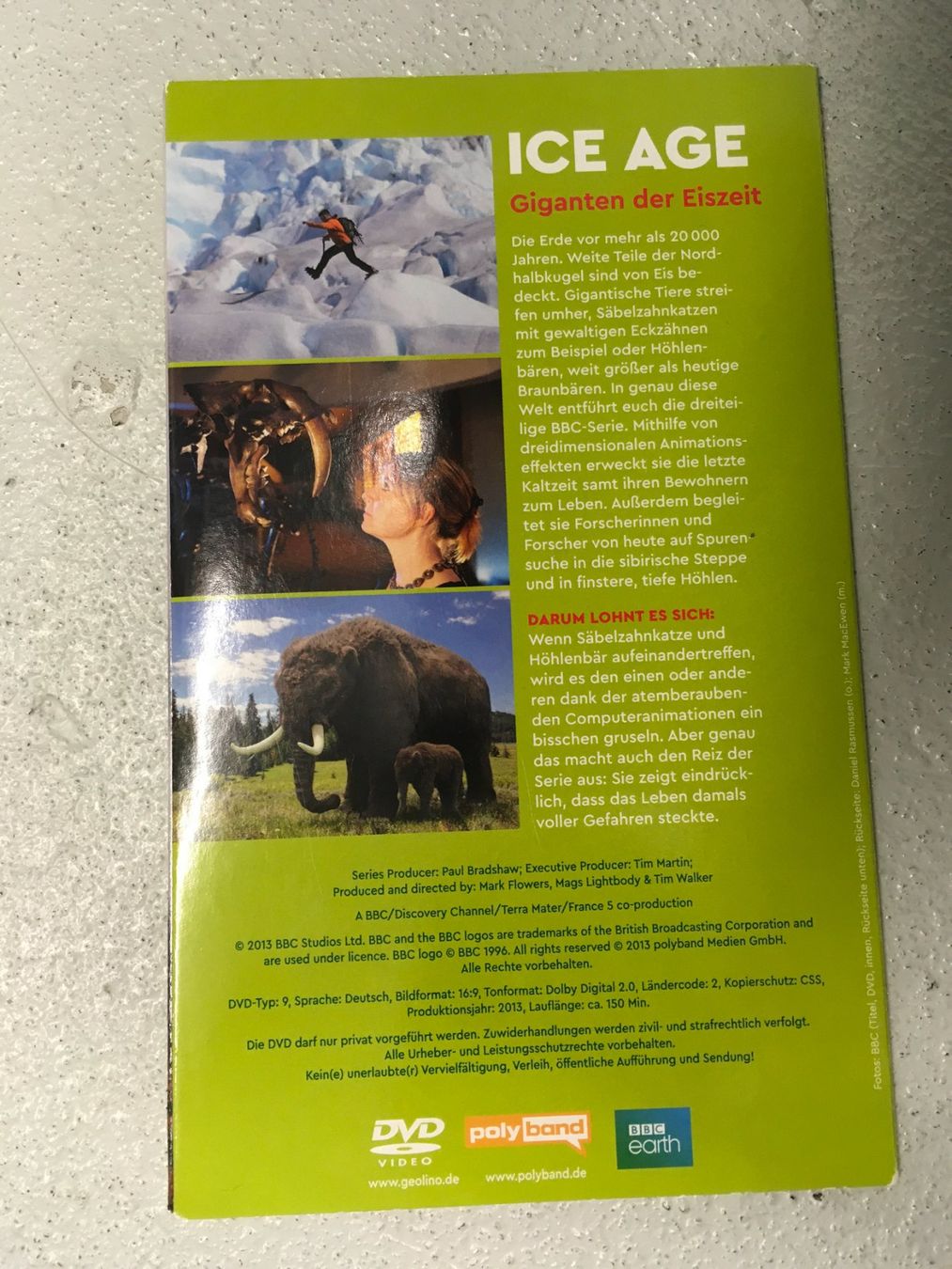 Alle DVDs: GEO lino extra ICE AGE - Giganten der Eiszeit DVD – Gebraucht aus Waltenschwil von MeKo8 1