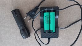 Lampe velo mit Akku Batterien