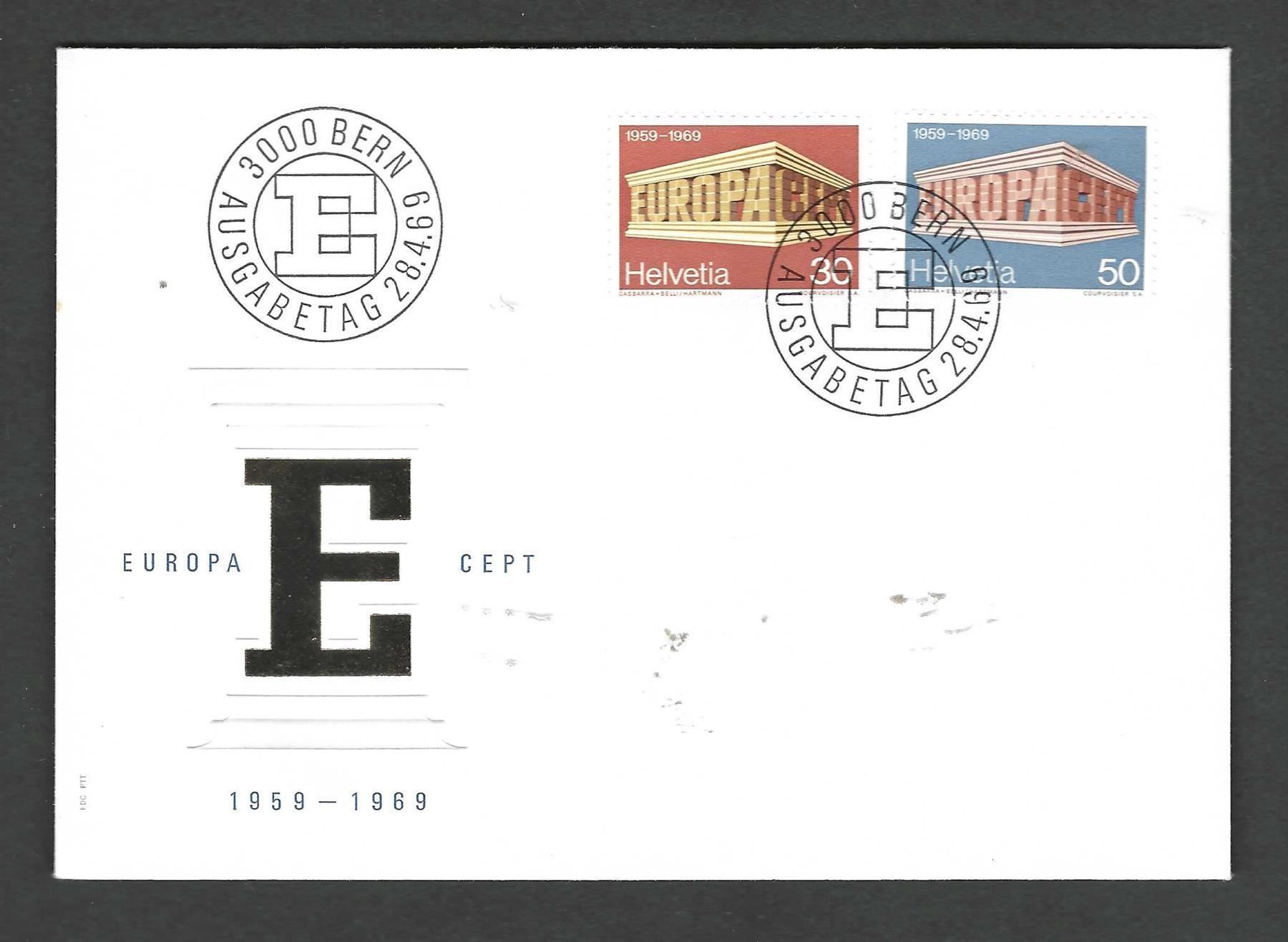 Tutti i francobolli: CH FDC Satz 1969 – Usato da Koblenz venduto da Markenhimmel