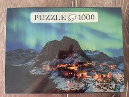 Puzzle Nordlichter 1000 Teile ca. 70x50 cm neu💚🩵