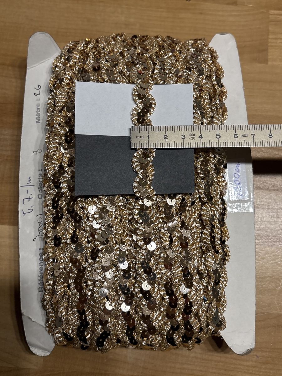 Stoffe: Textilband Bordüre mit Pailletten – Neu (gemäss Beschreibung) aus Rümlang von Sambas19