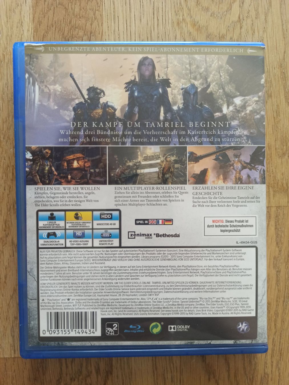 Giochi: The Elder Scrolls Online Tamriel Unlimited PS4 / PS5 – Usato da Oberweningen venduto da mar_87mx 1