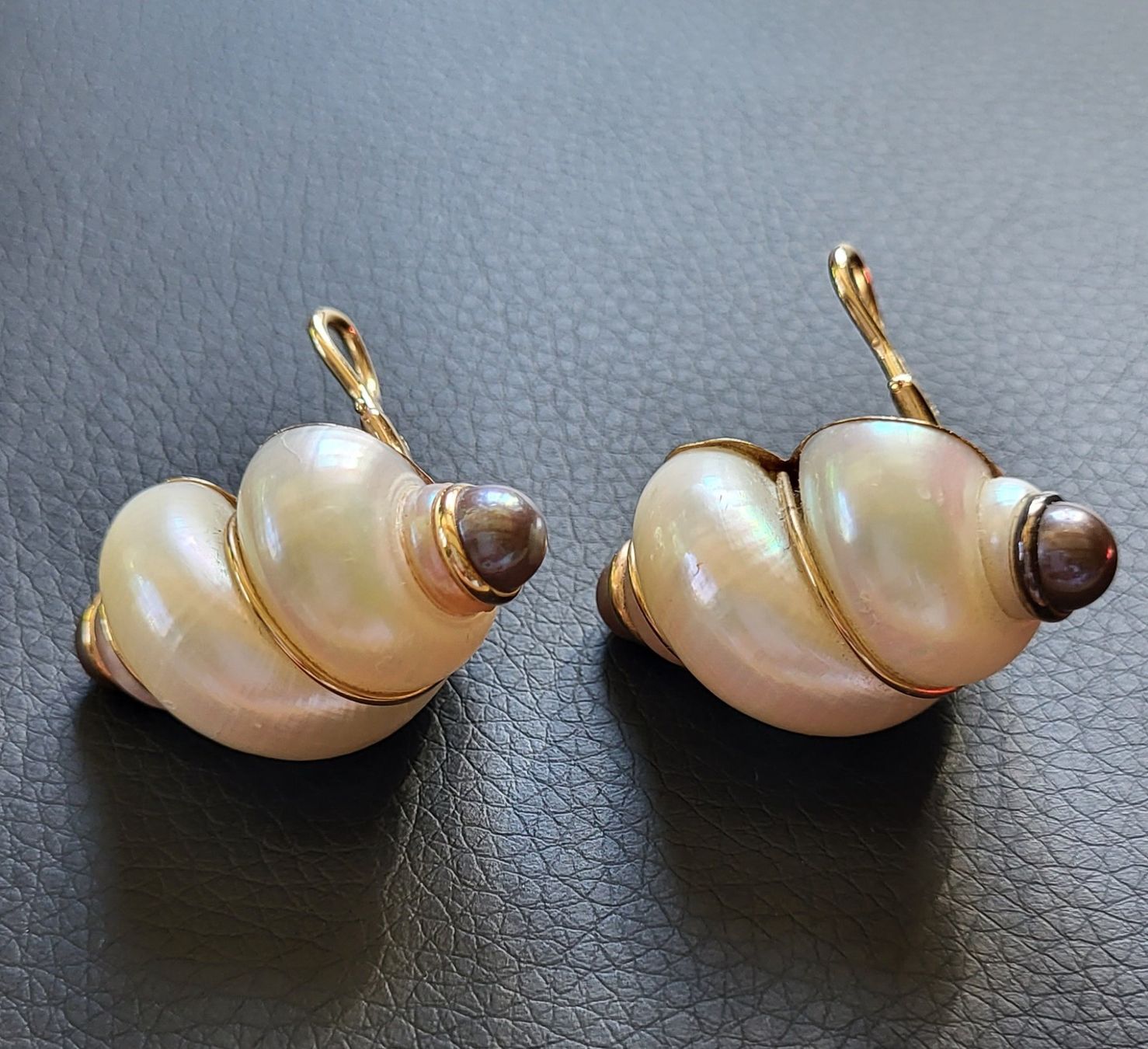Ohrringe & -stecker: Gold 585 Massiv Perlmutt Ohrchlips Mit Perlen – Gebraucht aus Wald ZH von Dasilver 6