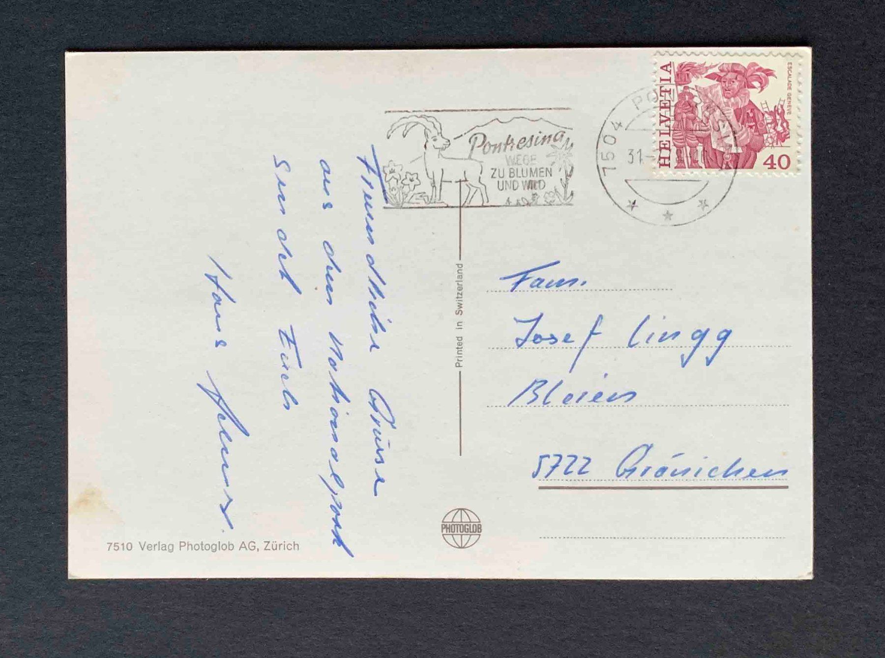 Cartoline postali: AK Schweizer Nationalpark – Usato da Goldau venduto da artelier1 1
