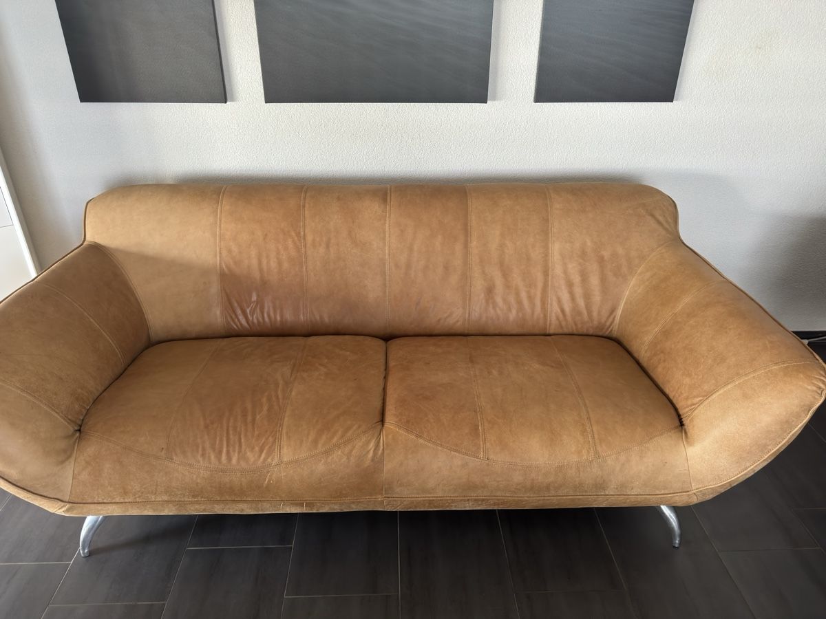Sofas: 2-sitzer-sofa Venezuela Aus Echtleder Echtleder Hellbraun – Gebraucht aus Frasnacht von mx-driver