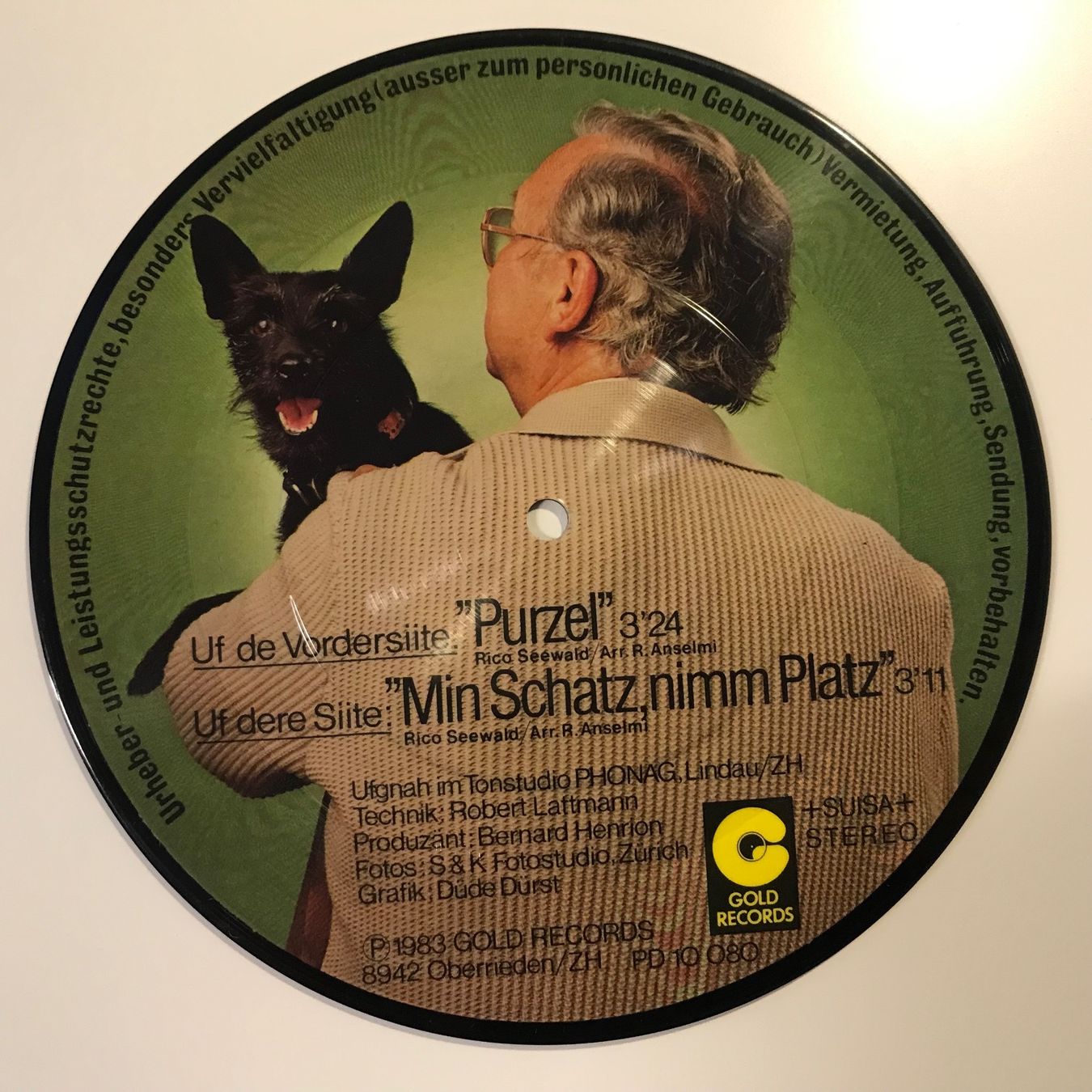 Dischi in vinile: Walter Roderer - "Purzel" Picture Disc inkl. Autogramm – Usato da Aesch BL venduto da BlueMusicRecords 1