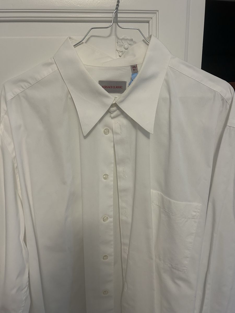Versace Hemden: Versace Herrenhemd weiss – Gebraucht aus Basel von Jassgott
