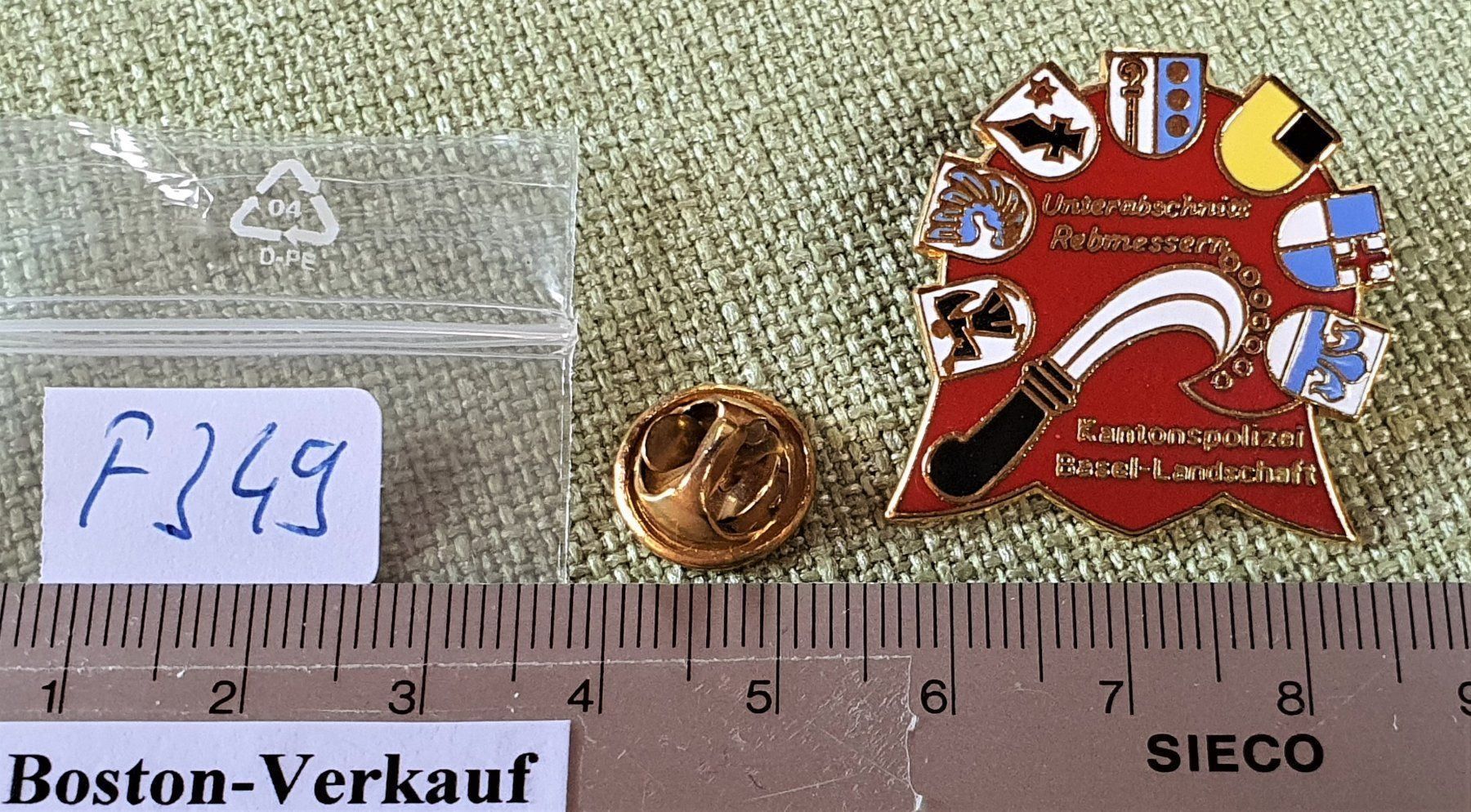 Placchette & Badge: F349 Pin Kantonspolizei Basel-Landschaft – Usato da Reinach BL venduto da Boston-Verkauf 3