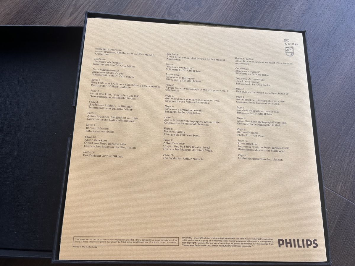 Dischi in vinile: Bruckner: Sämtliche 10 Sinfonien – Usato da Aarburg venduto da Yula24 3