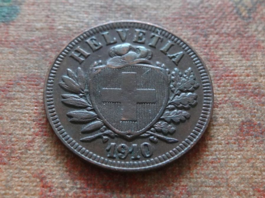 Tutti le monete: 2 Rp. 1910  (A) – Usato da Romanel-sur-Lausanne venduto da Swift13