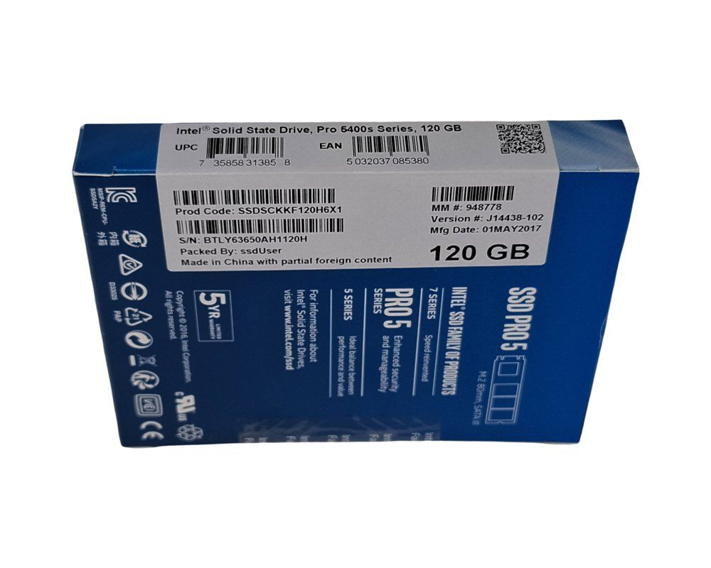 Intel Harddisks: INTEL SSD pro 5400s Series, 120 GB – Neu (gemäss Beschreibung) aus Wil SG von Restwert_Wil 2