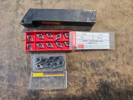 Drehstahl / Wendeplattenhalter mit div. Platten (MP012)