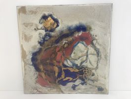 Wunderschönes Emailbild von Silvia Magnin (1935 - 2016)