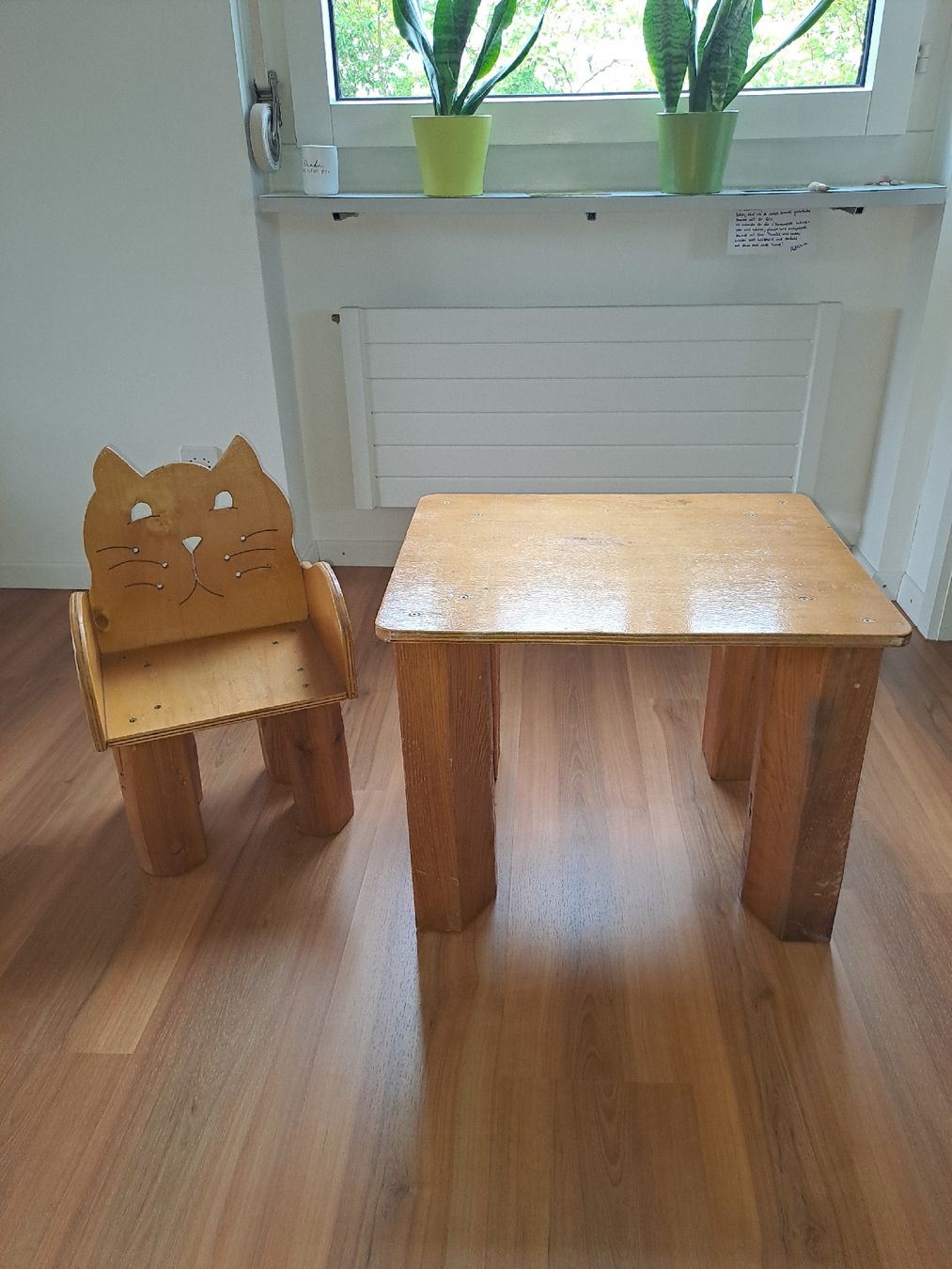 Tischset: Kinder-Tischset mit Katzenmotiv, Holz. – Gebraucht aus Uster von PierGiak 1