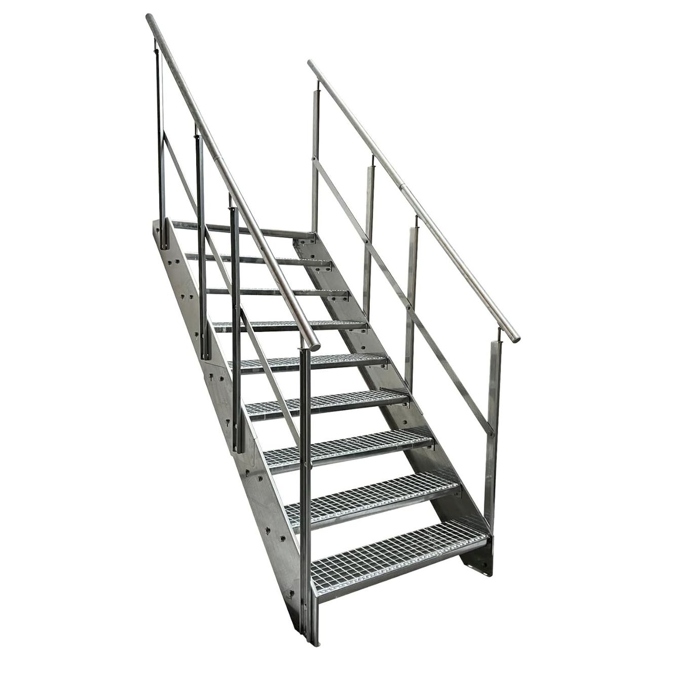 Sonstiges: Stahltreppe 9 Stufen+Geländer 100x171cm – Neu und originalverpackt aus Bottighofen von zaap