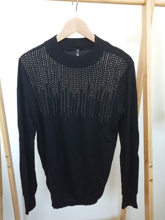 Eleganter Damen Pullover Chicorée Gr. L Schwarz