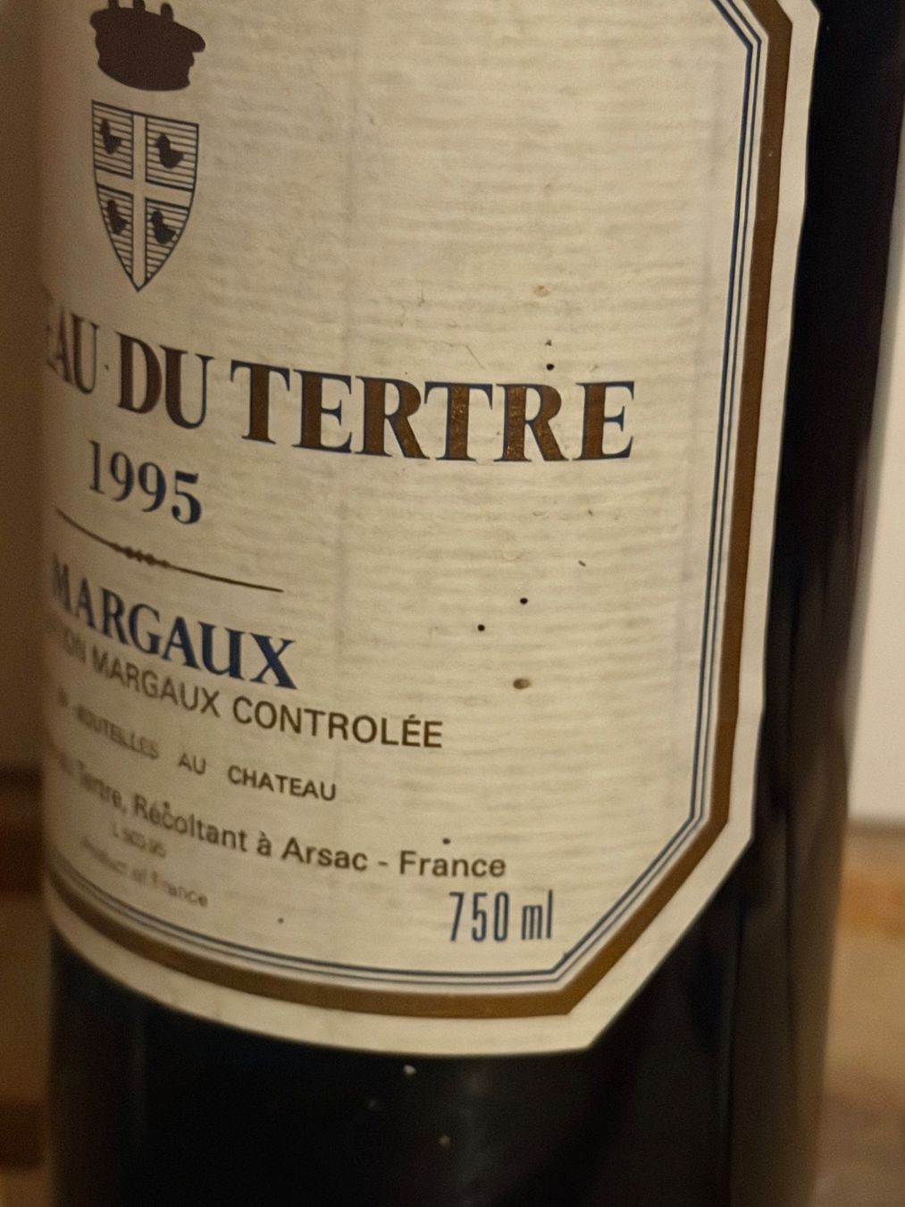 Vino: Château du Tertre 1995 Margaux – Nuovo (secondo la descrizione) da Roche VD venduto da avediscipule 3
